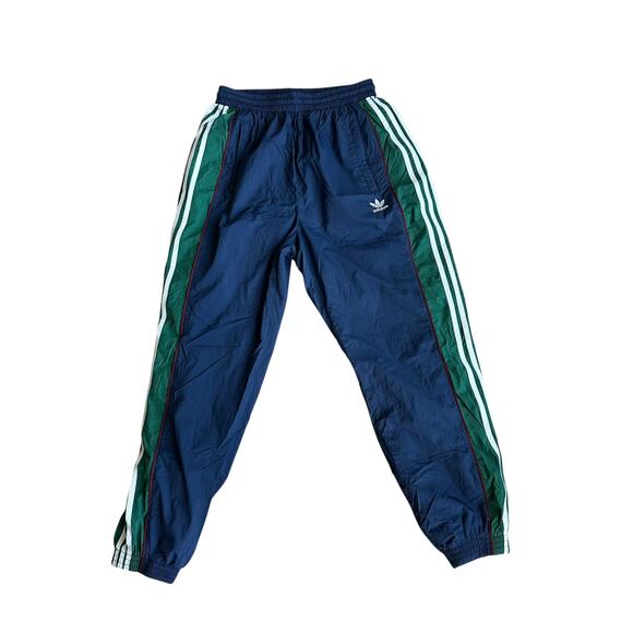 Adidas Stripe Multicolor Blue Sweatpants Joggers Mens Medium - Picture 1 of 5